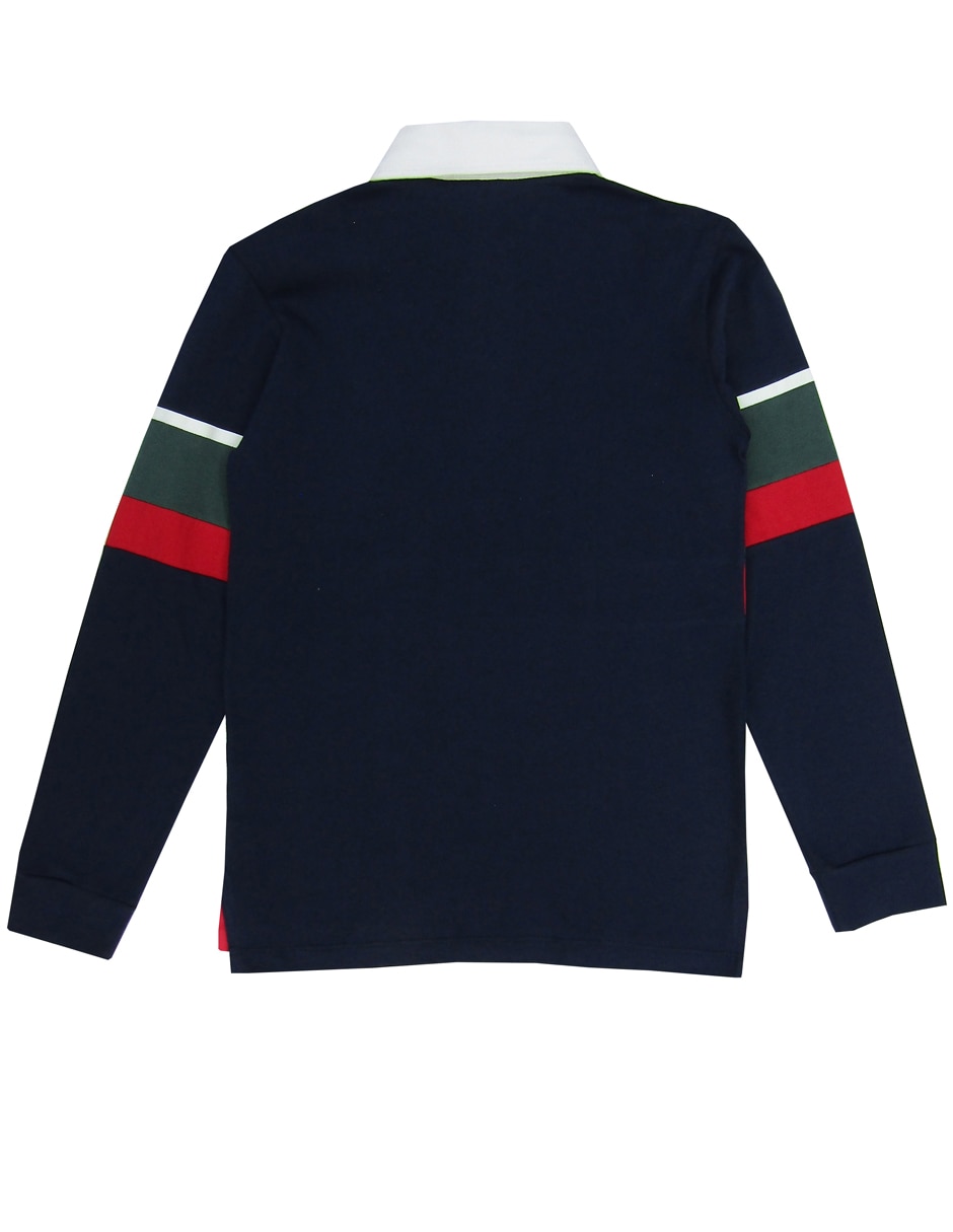 Playera tipo polo Push de algodón para niño