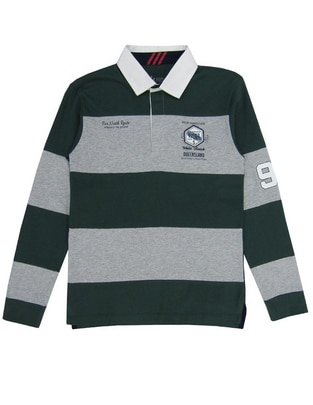 Playera tipo polo de algodón para niño 1