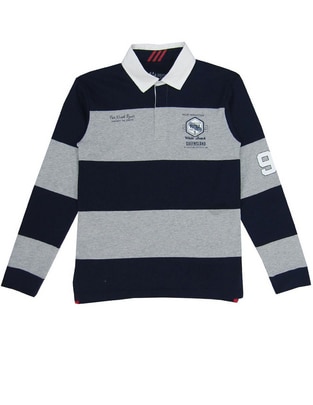 Playera tipo polo Push de algodón para niño