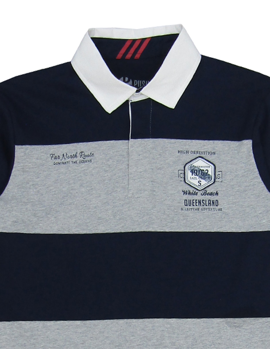 Playera tipo polo Push de algodón para niño