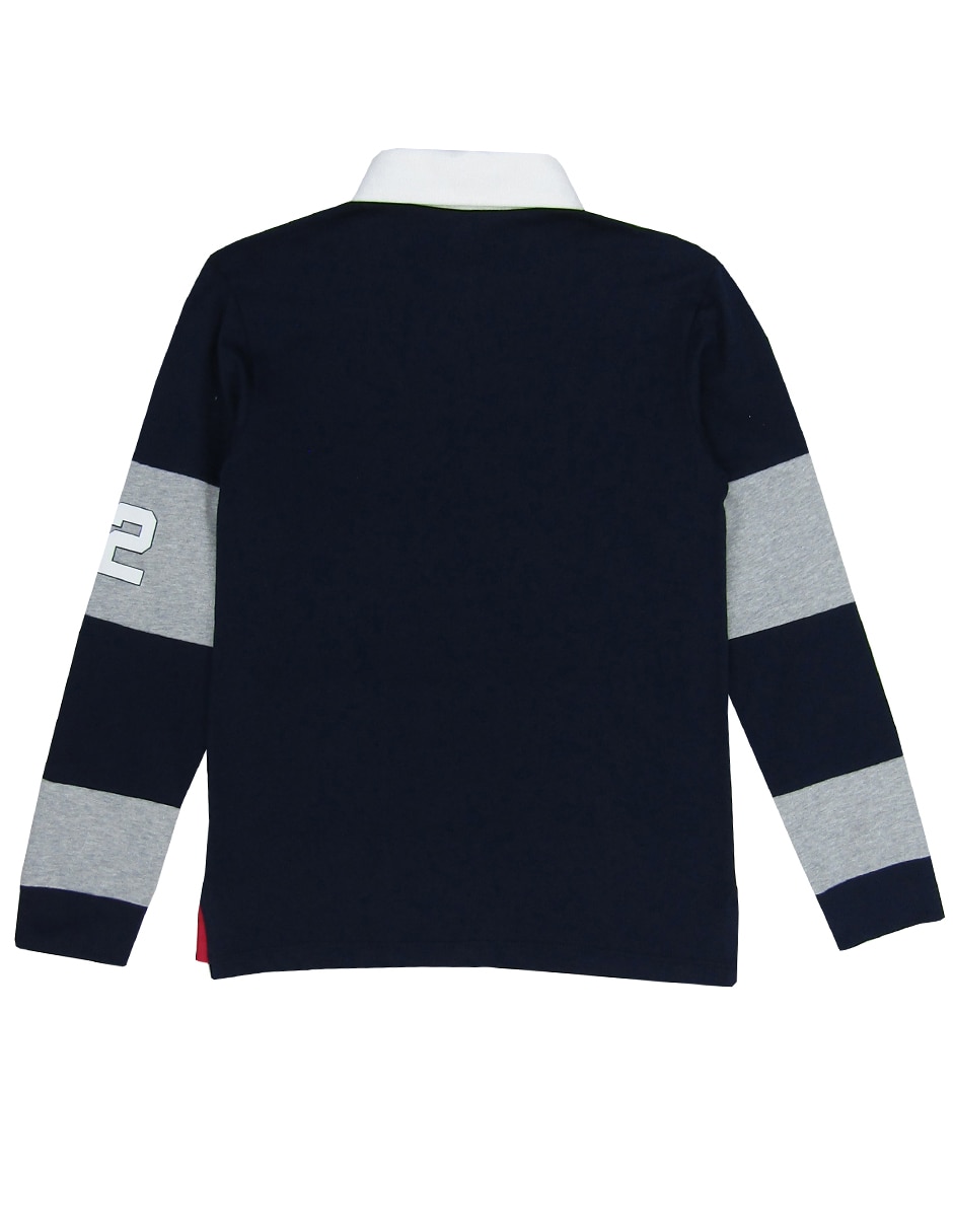 Playera tipo polo Push de algodón para niño