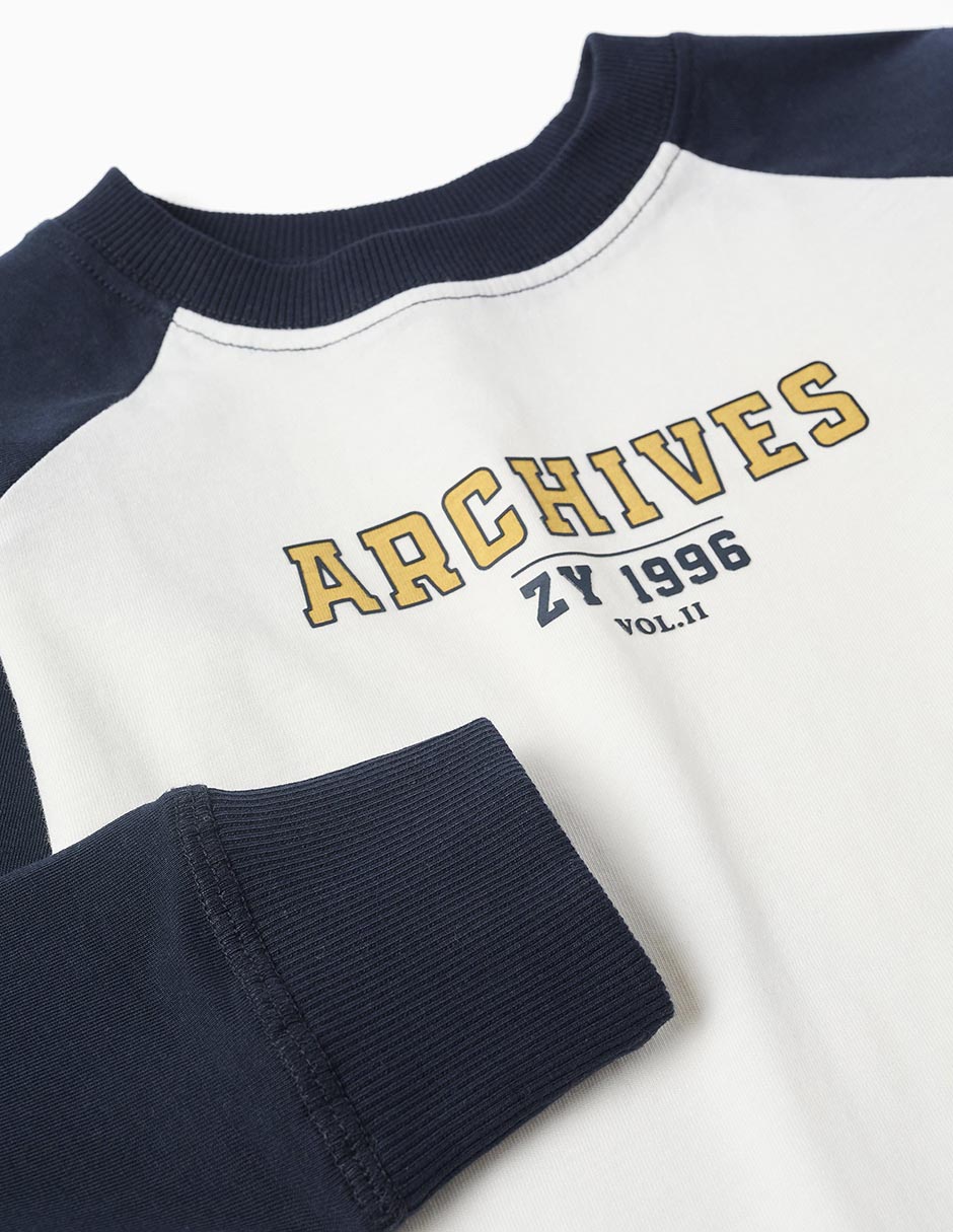Playera Zippy manga larga para niño
