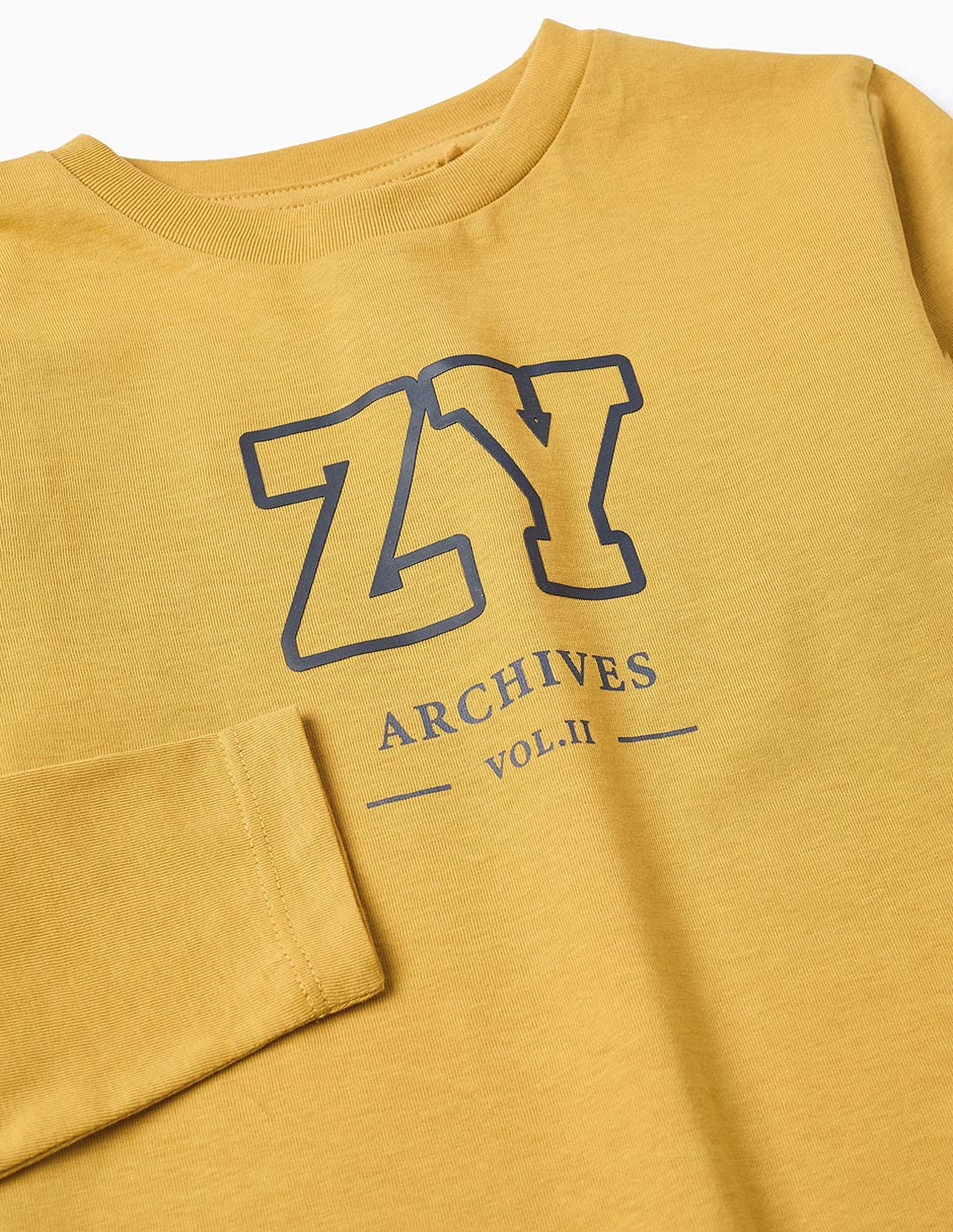 Playera Zippy manga larga para niño