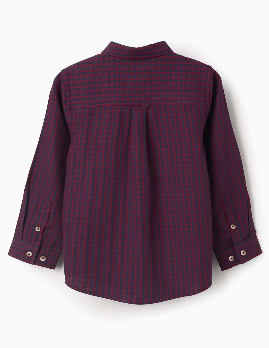 Camisa casual manga larga para niño 4