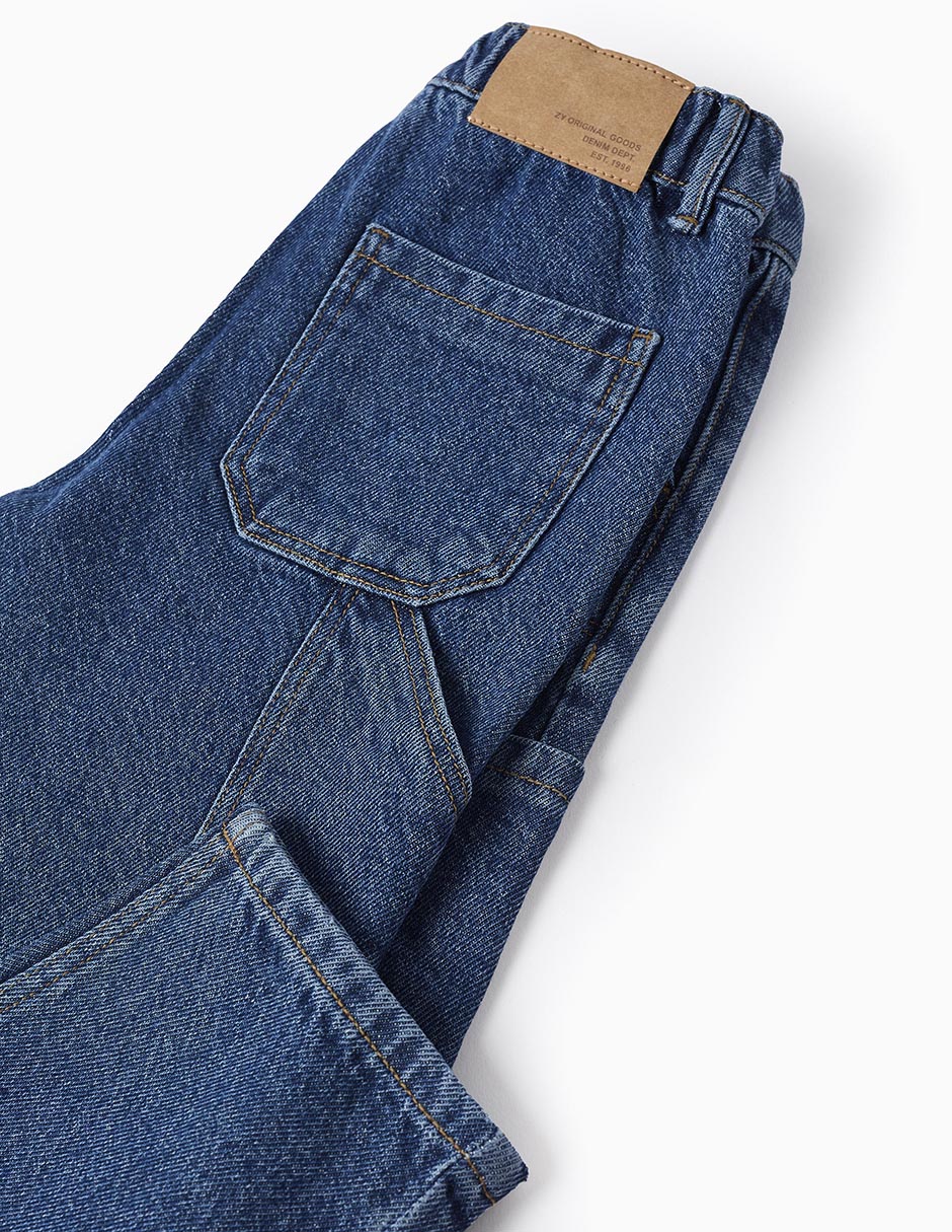 Jeans amplio Zippy lavado claro para niño
