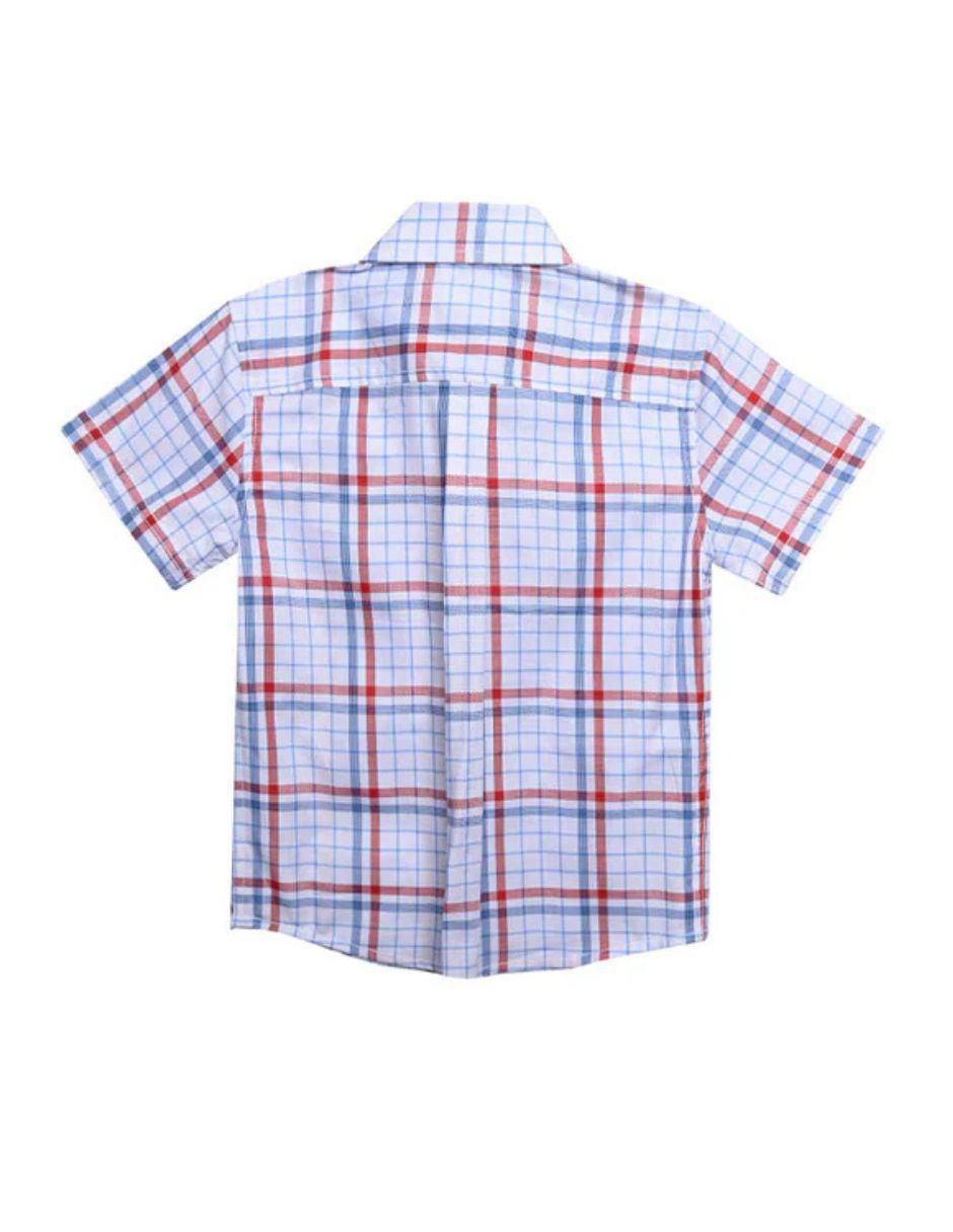 Camisa casual de algodón manga corta para niño