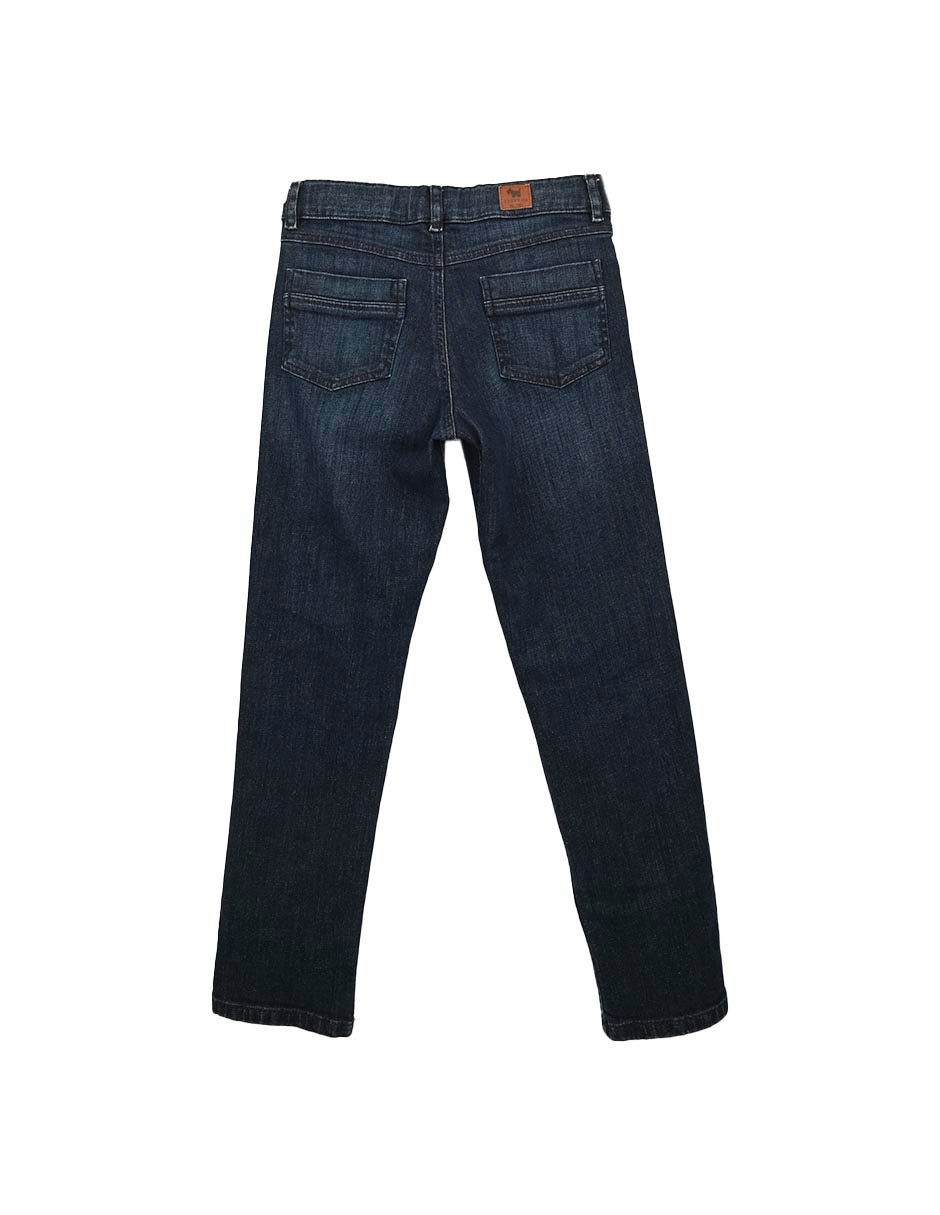 Jeans straight Ferrioni Maxine lavado medio para niño