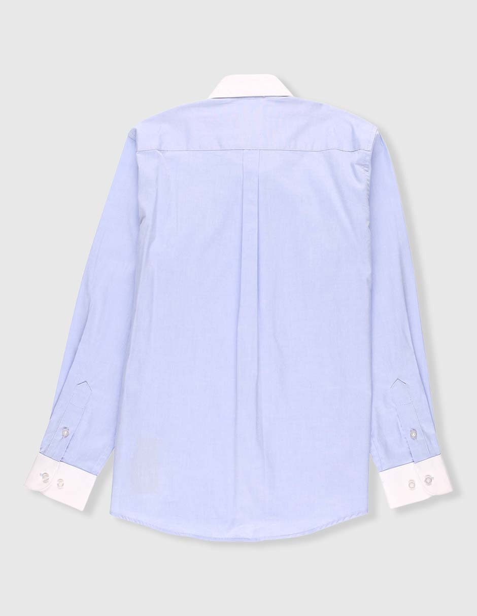 Camisa de vestir de algodón manga larga para niño 5