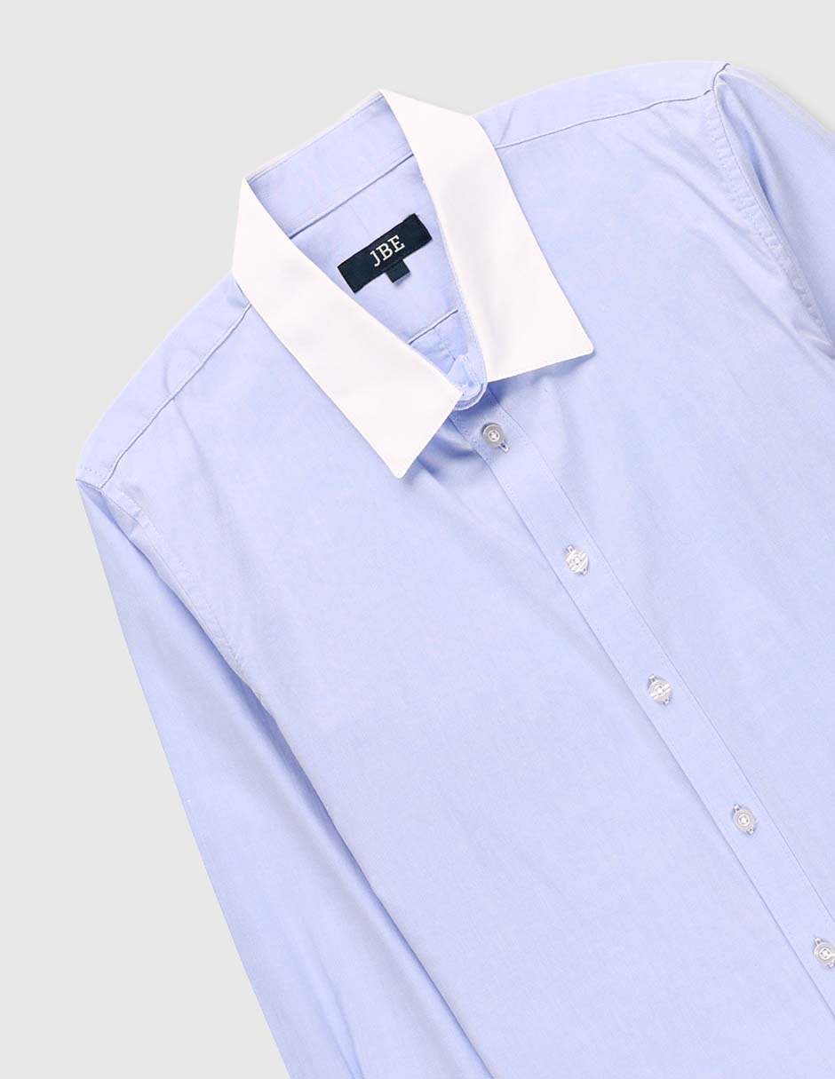 Camisa de vestir de algodón manga larga para niño 6