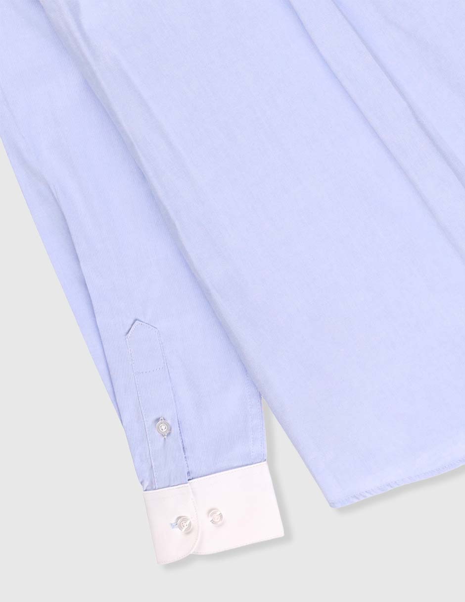 Camisa de vestir de algodón manga larga para niño 7