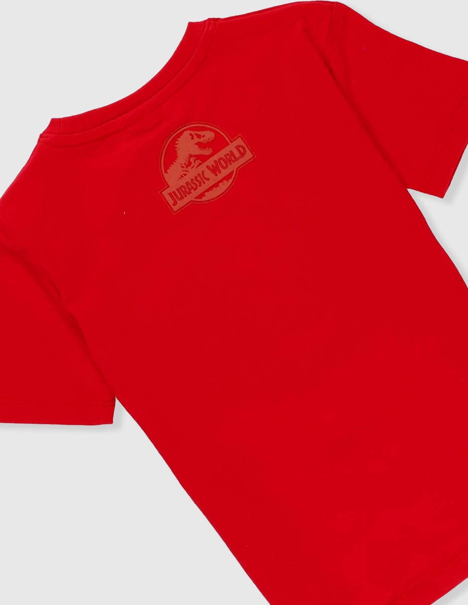 Playera jurassic world jurassic world manga corta para niño