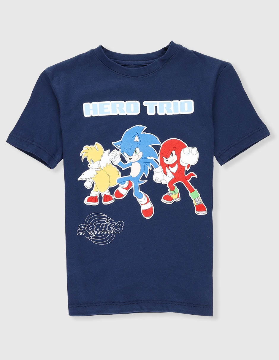 Playera Sonic Hero Trio manga corta para niño