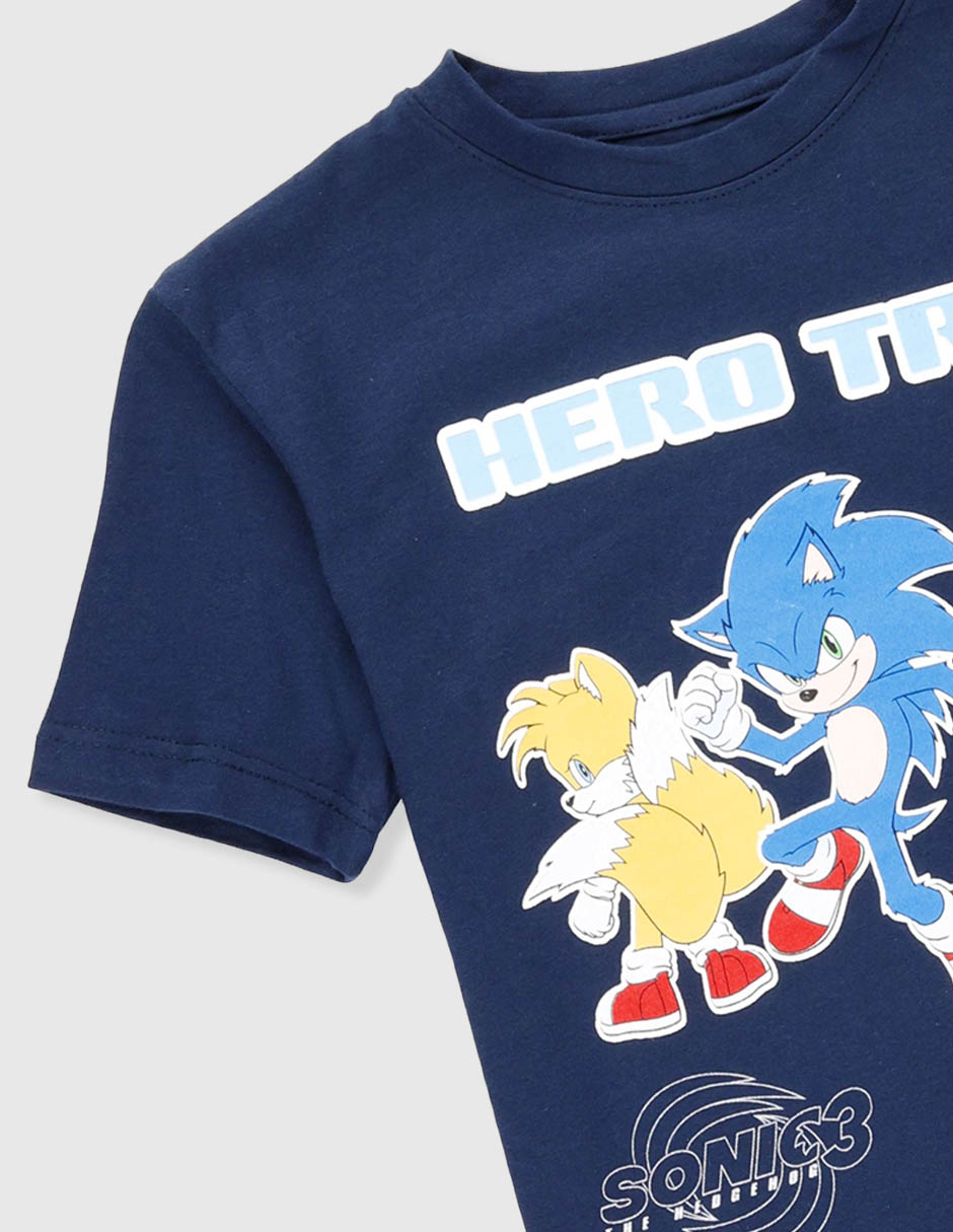 Playera Sonic Hero Trio manga corta para niño