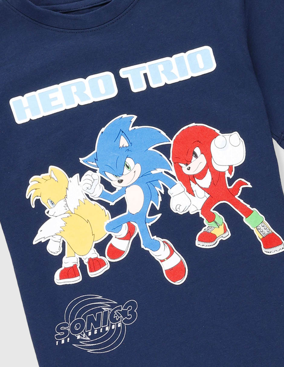 Playera Sonic Hero Trio manga corta para niño