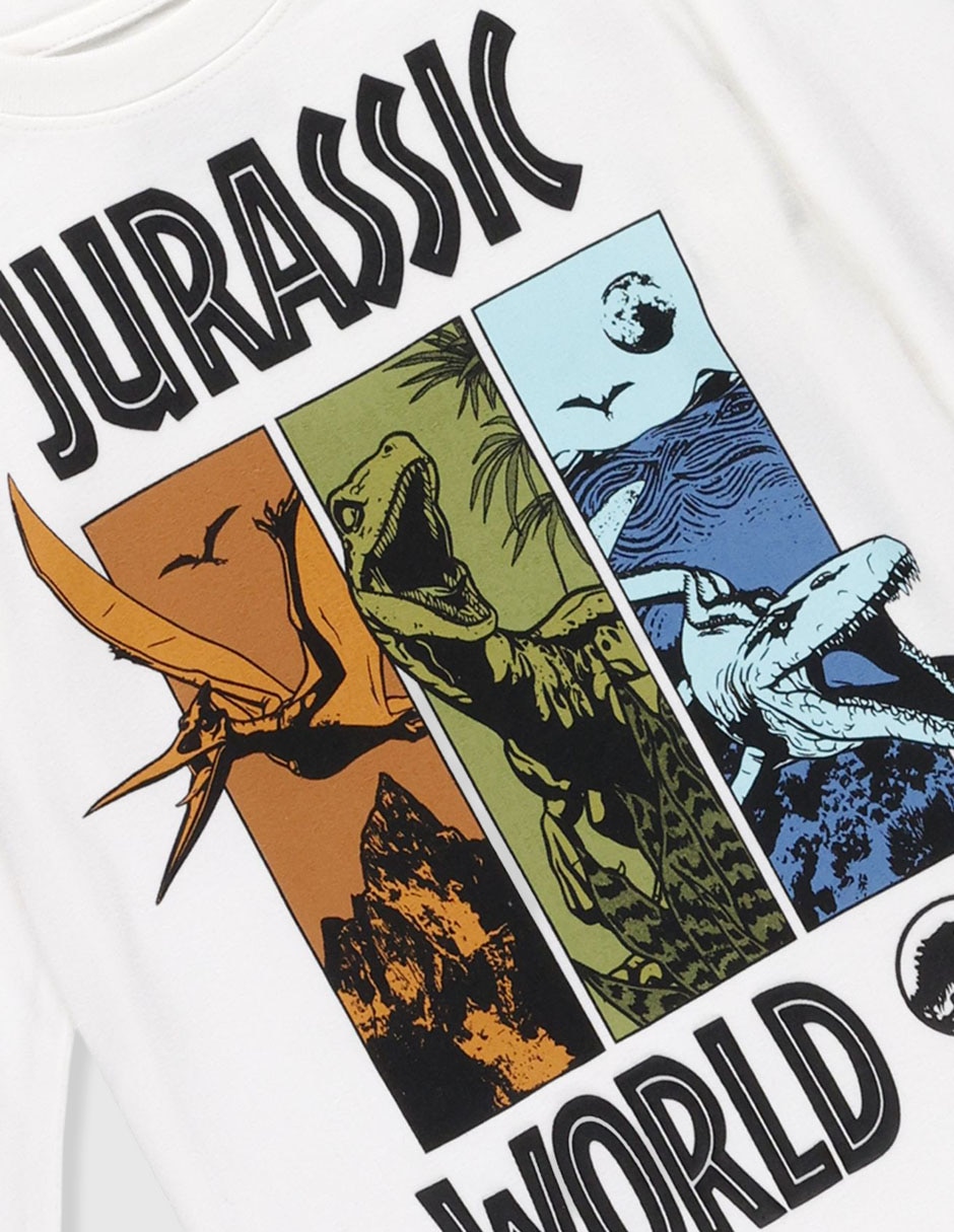 Playera Jurassic World Jurassic World manga larga para niño