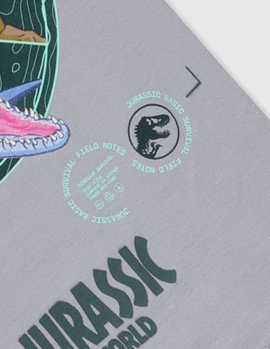 Playera Jurassic World manga corta para niño