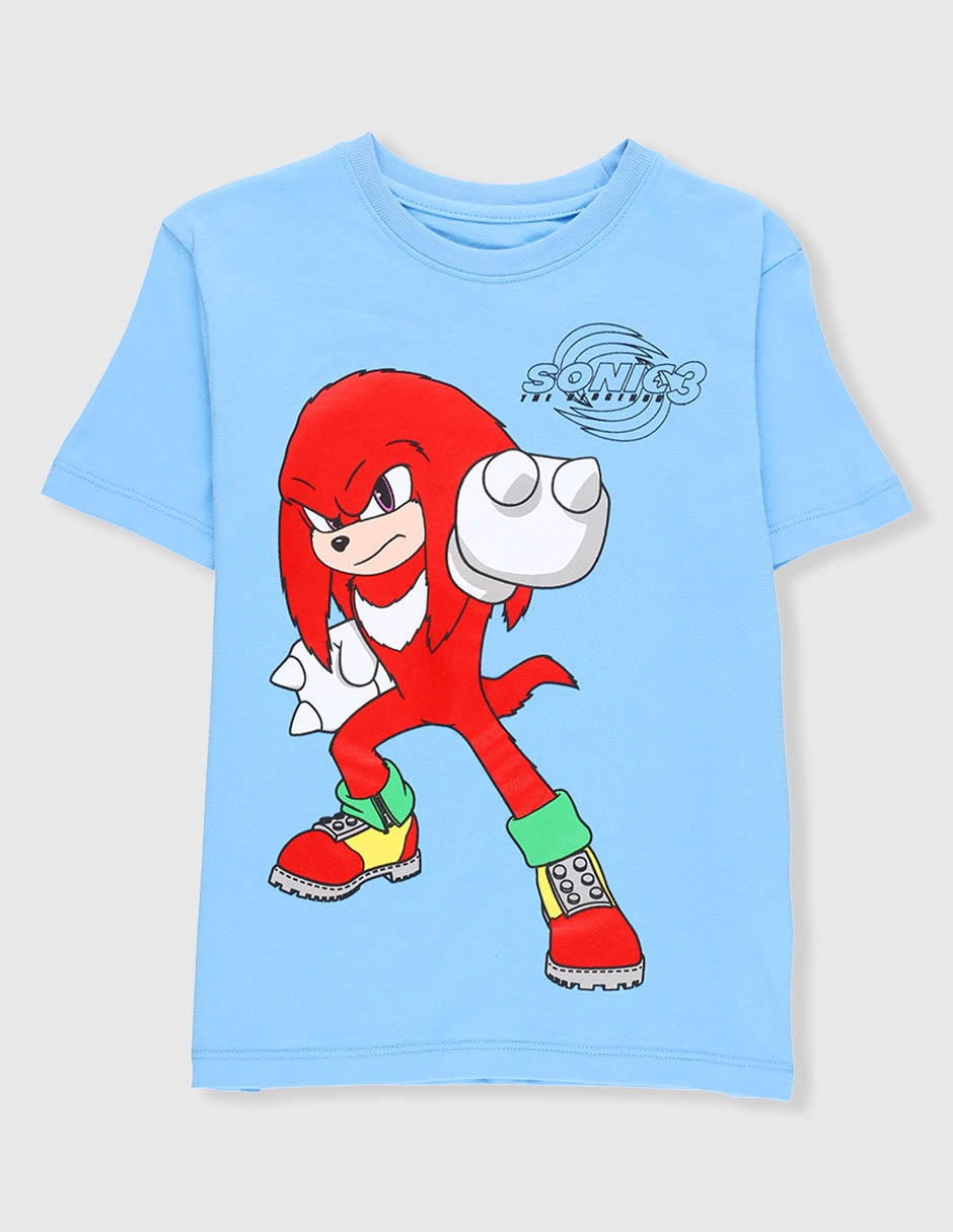 Playera Sonic knuckles manga corta para niño