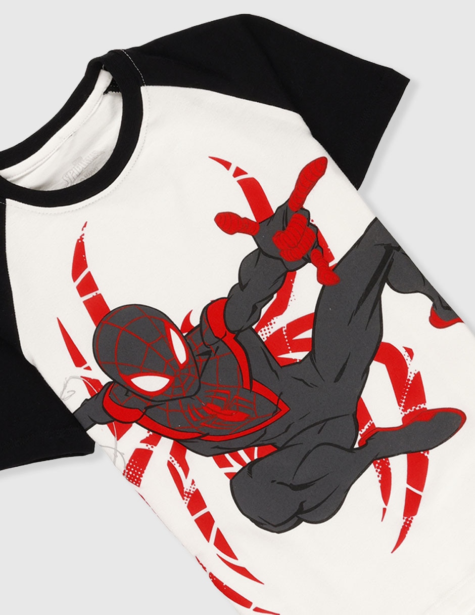 Playera spider-man spider-man spider-man manga corta para niño
