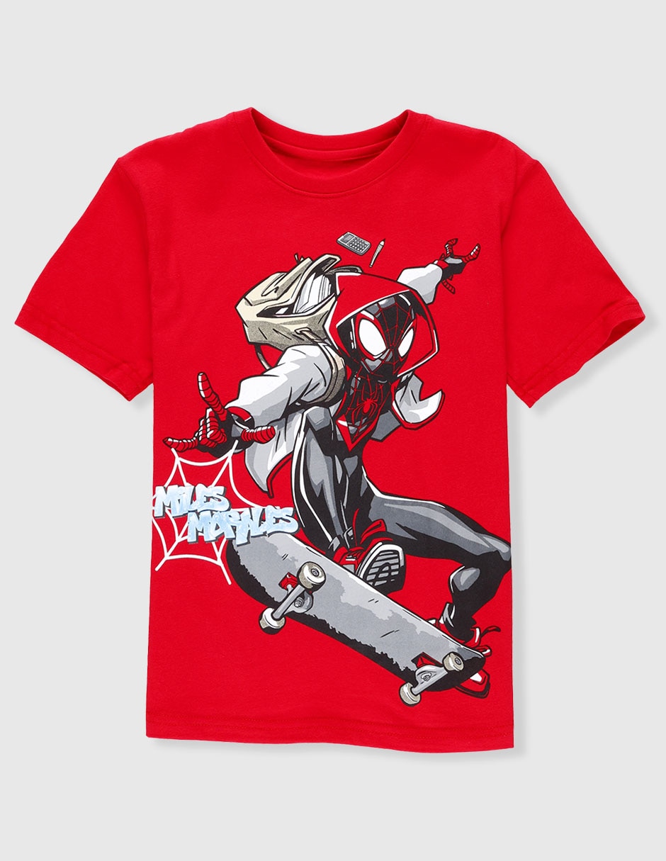 Playera Miles Morales manga corta para niño
