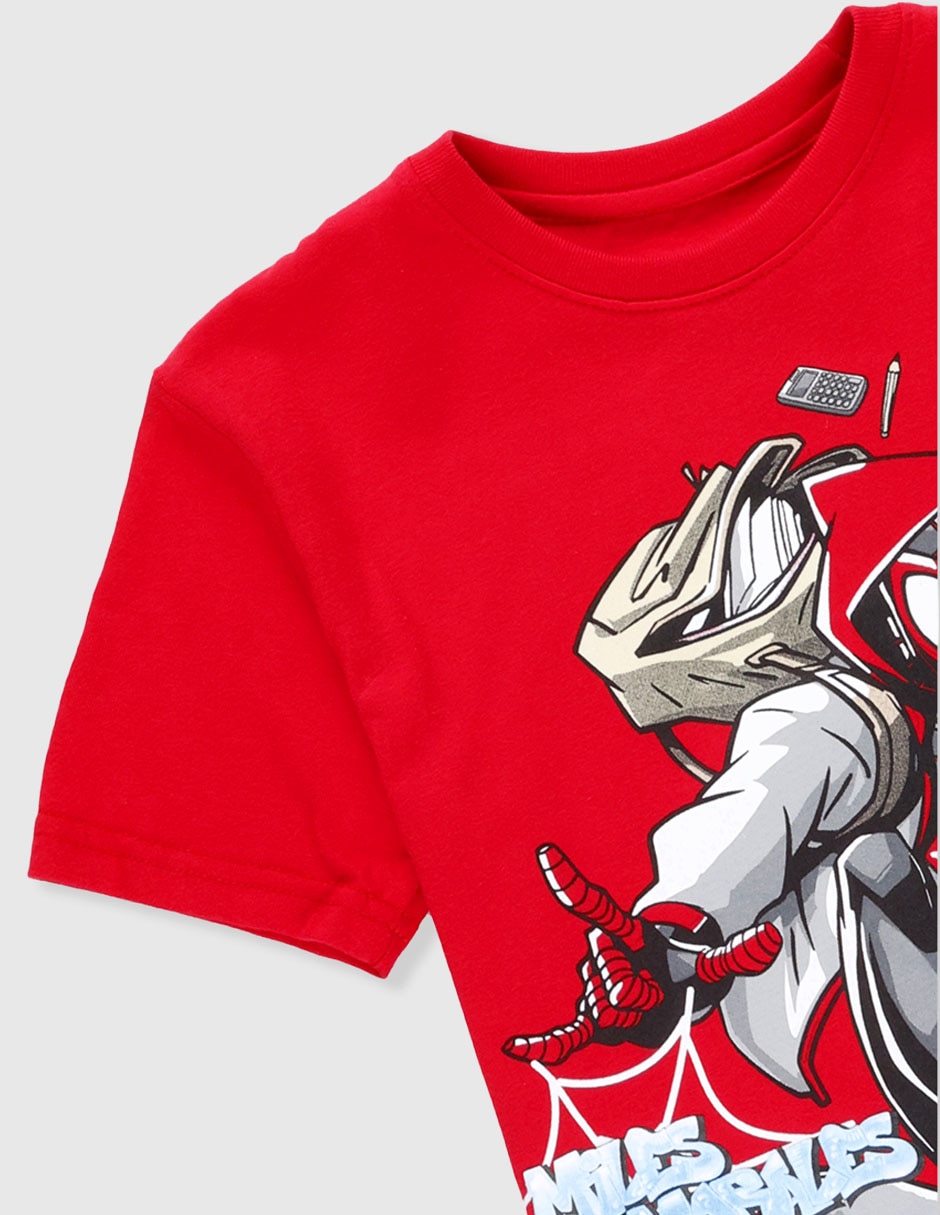 Playera Miles Morales manga corta para niño