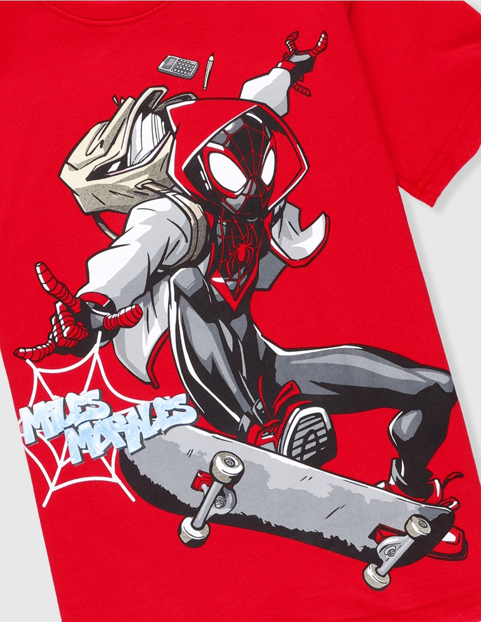 Playera Miles Morales manga corta para niño