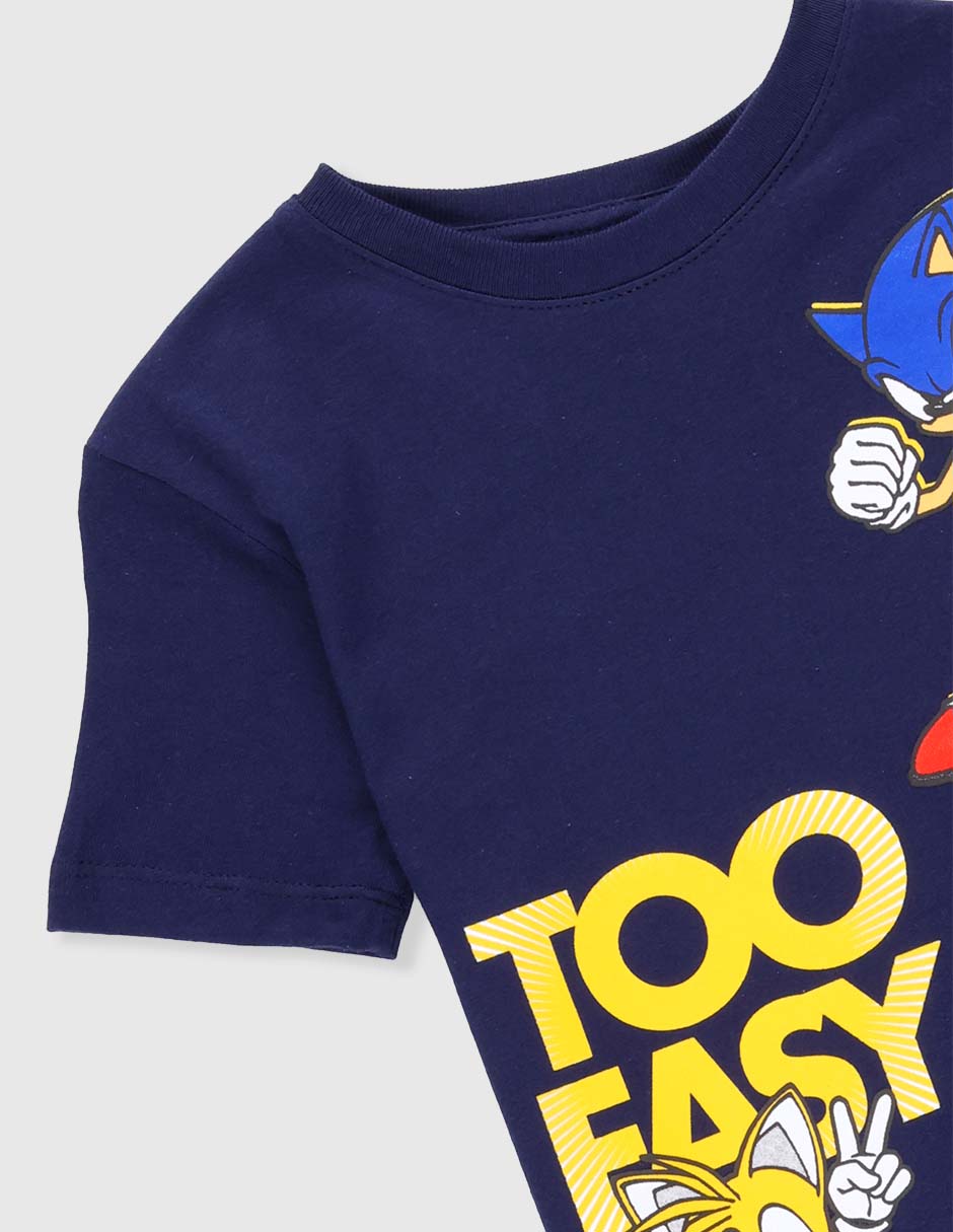 Playera Sonic Sonic manga corta para niño