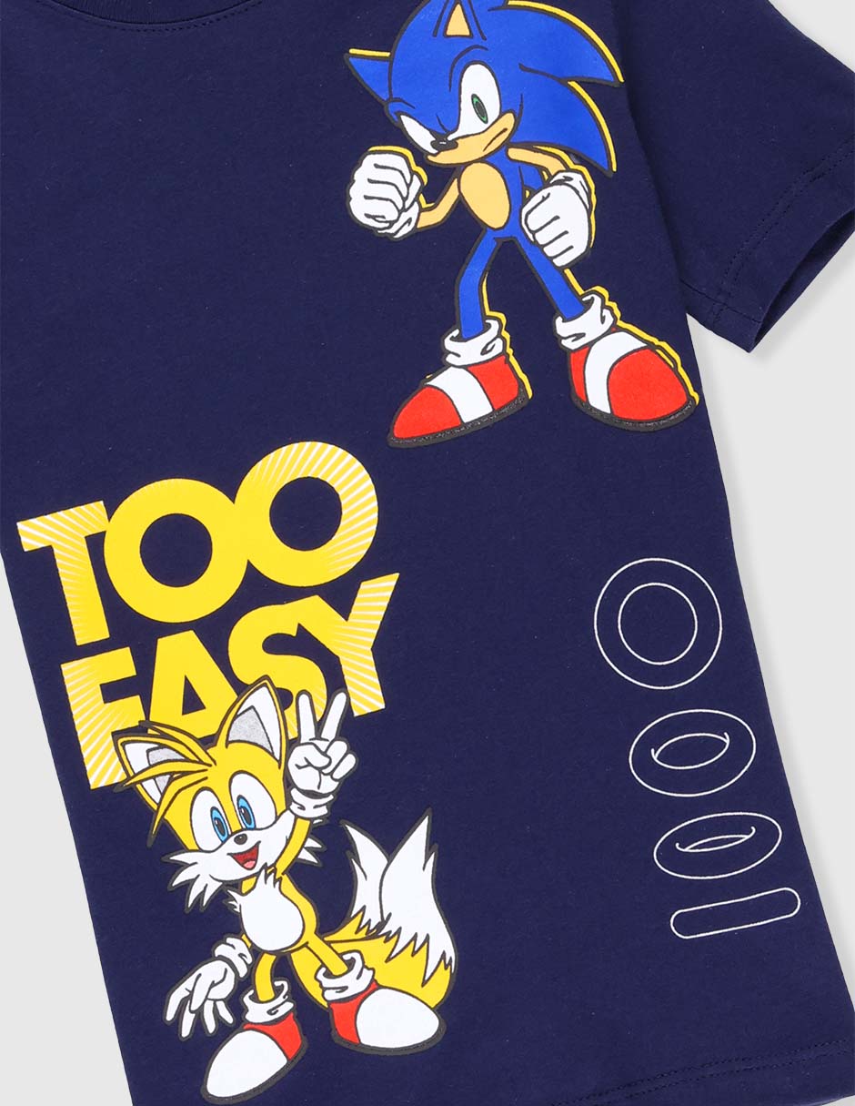 Playera Sonic Sonic manga corta para niño
