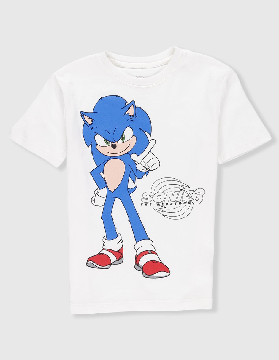 Playera Sonic manga corta para niño