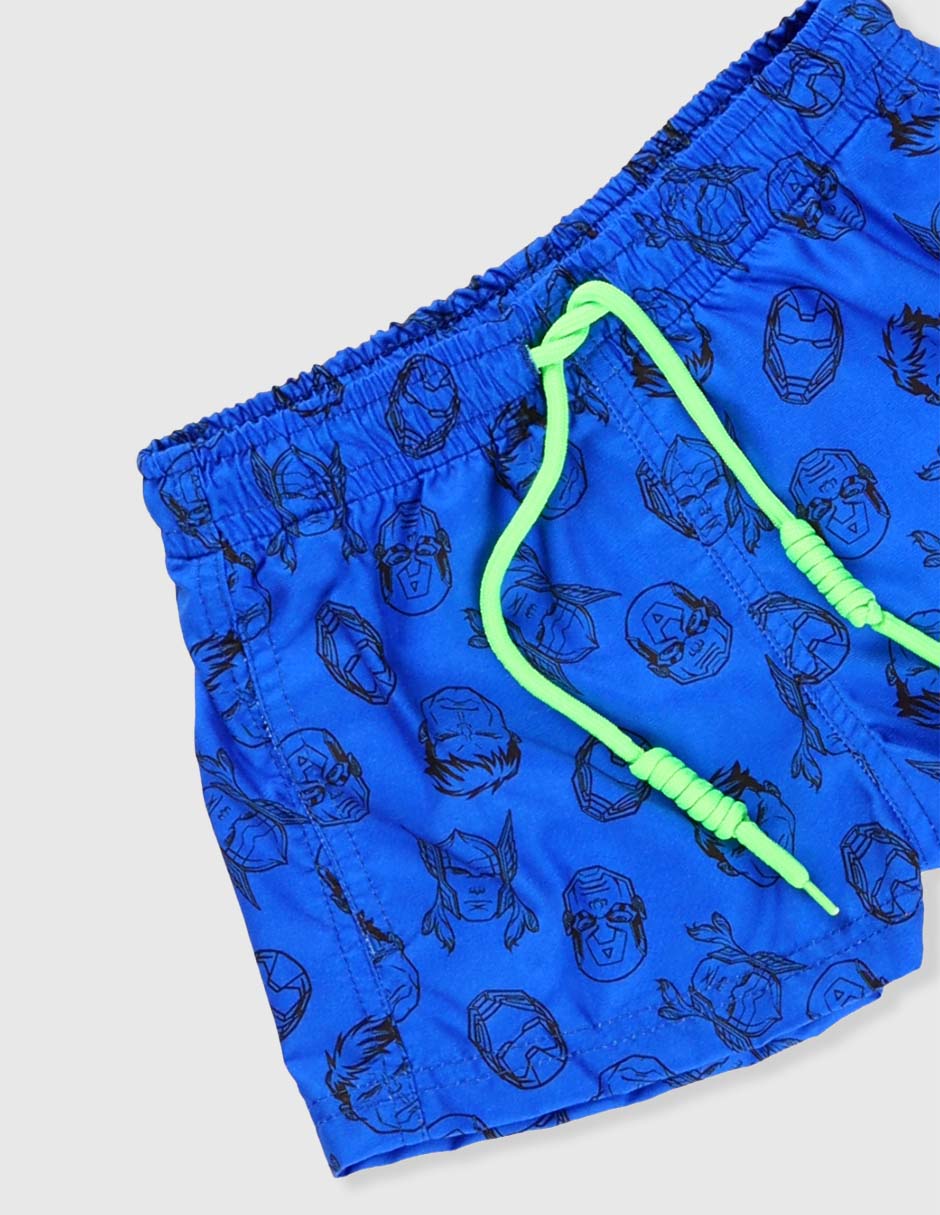 Traje de baño short Avengers para niño