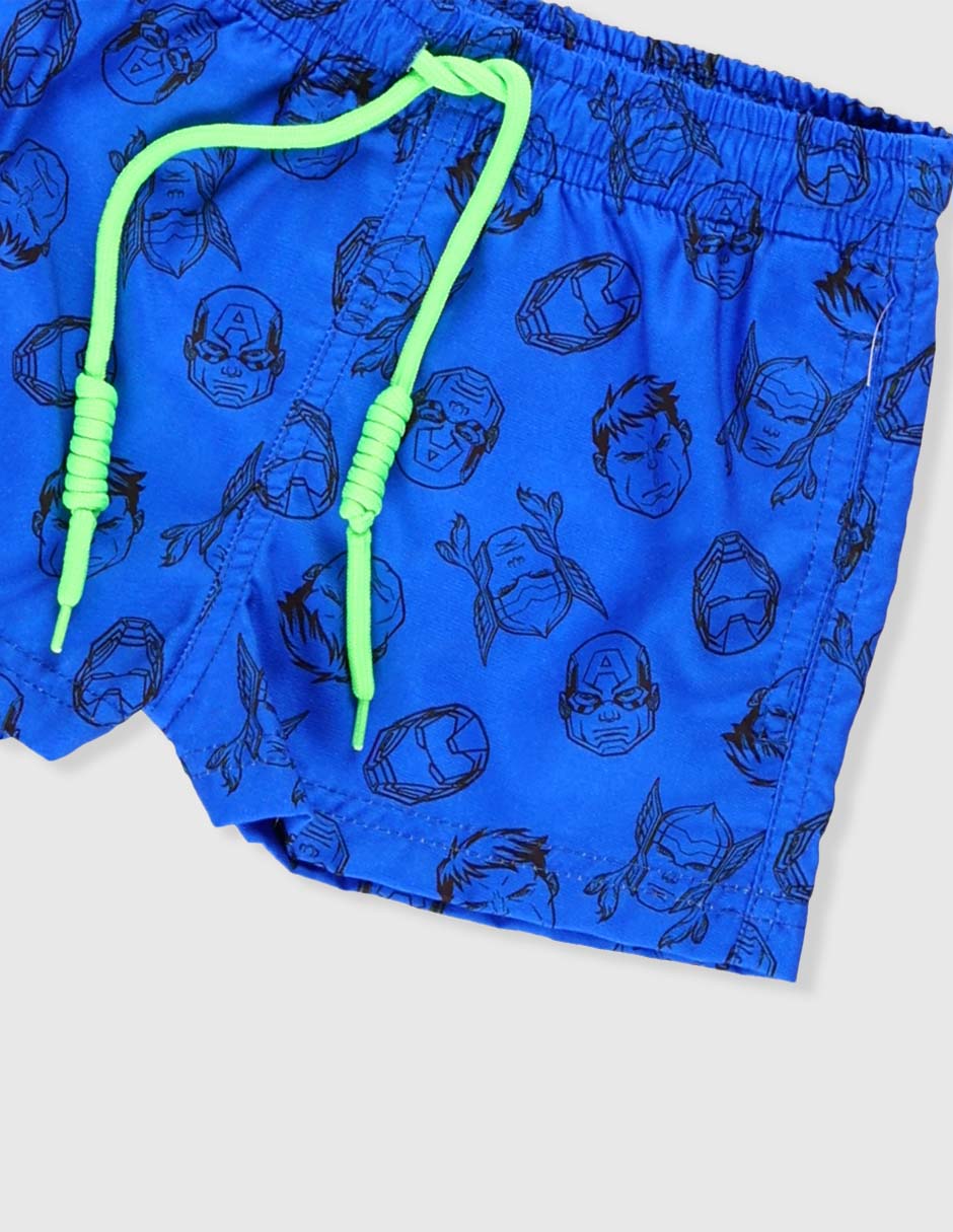 Traje de baño short Avengers para niño