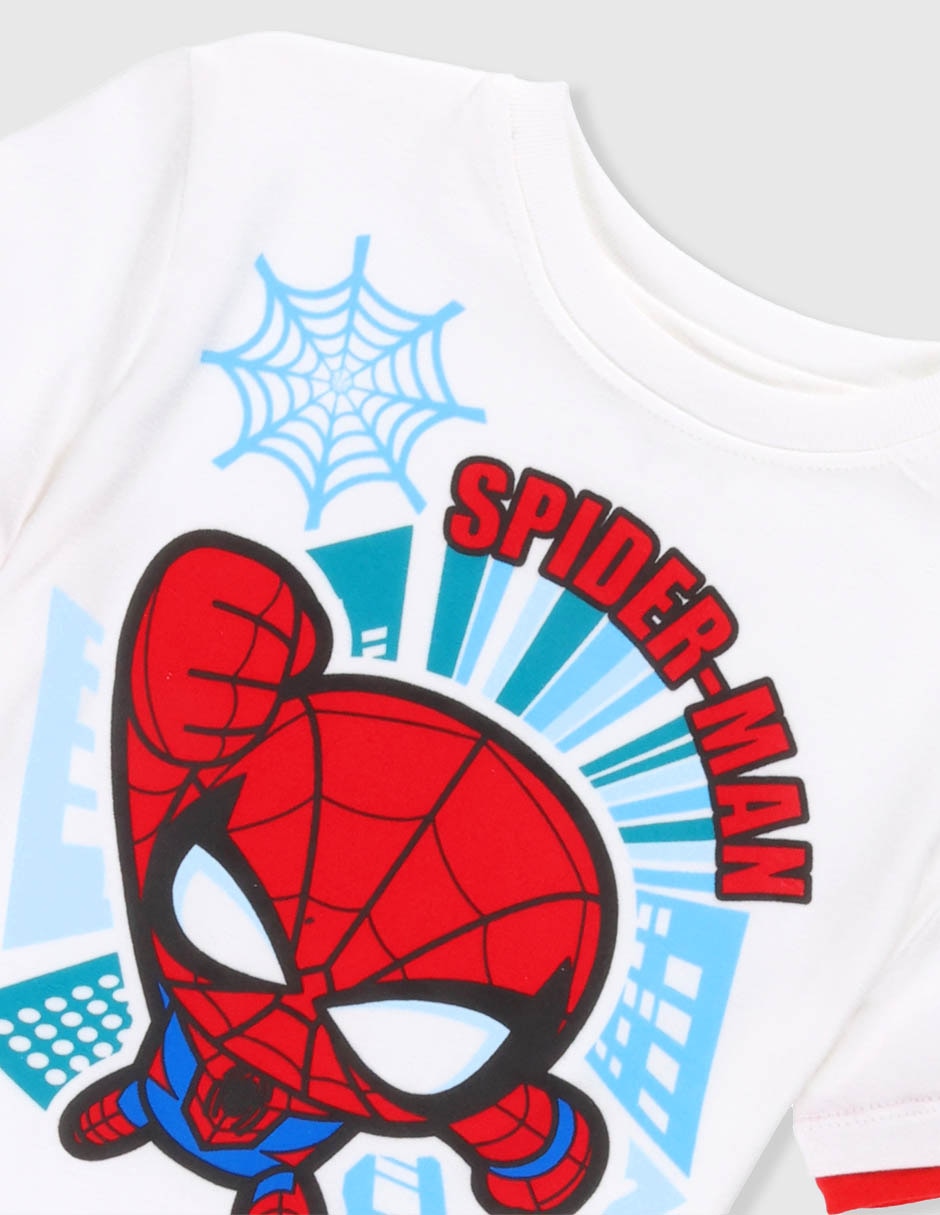 Playera Spider-Man manga corta para bebé niño