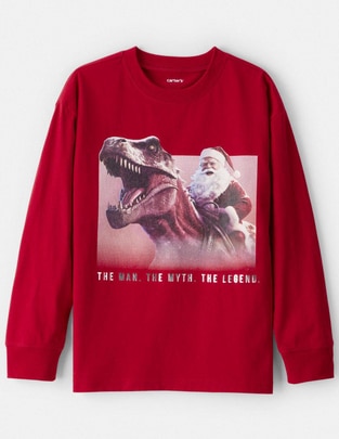 Playera Carters manga larga para niño