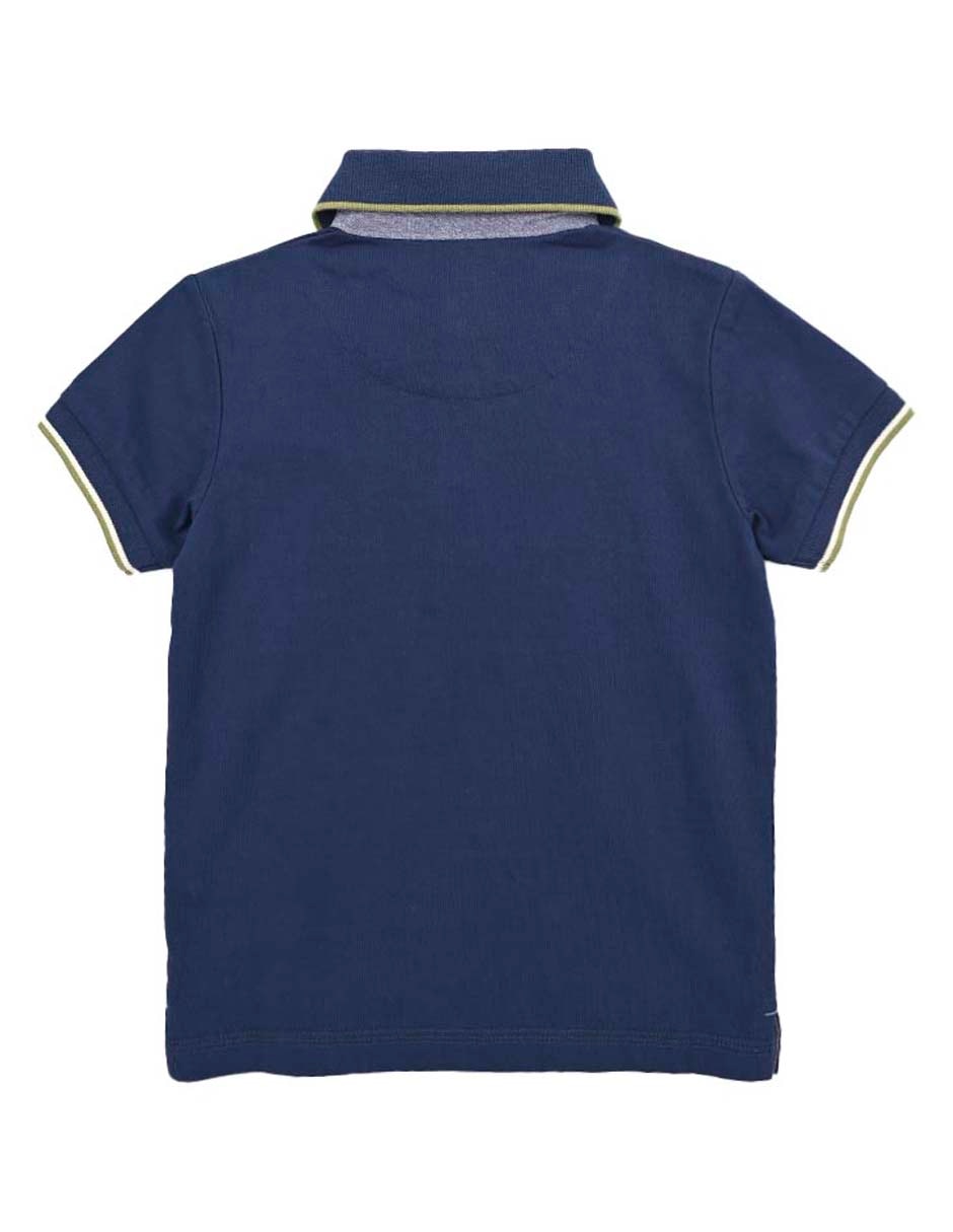 Playera tipo polo Ferrioni Sinedey de algodón para niño