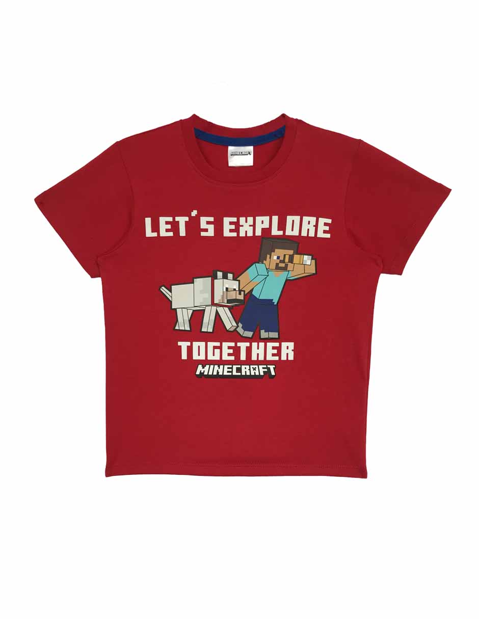 Playera Minecraft Minecraft manga corta para niño