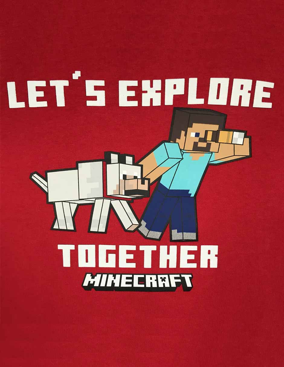 Playera Minecraft Minecraft manga corta para niño