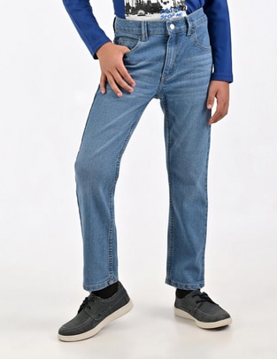 Jeans slim Yale lavado medio para niño