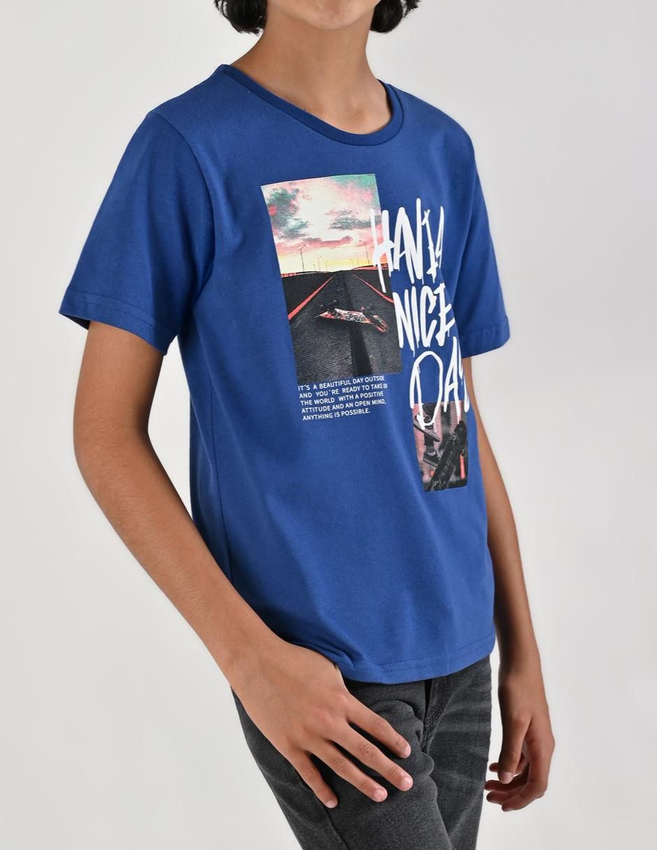 Playera manga corta para niño