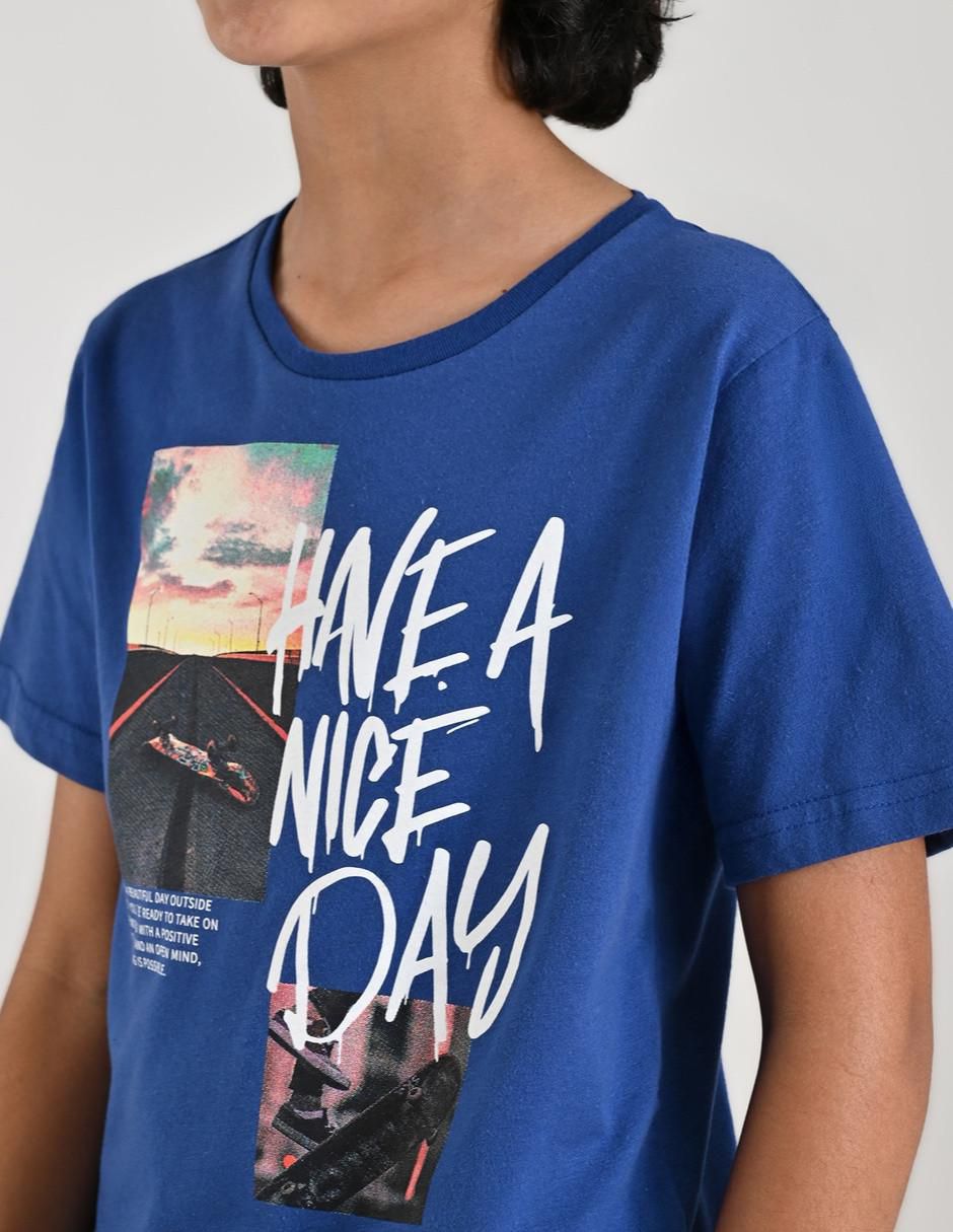 Playera manga corta para niño