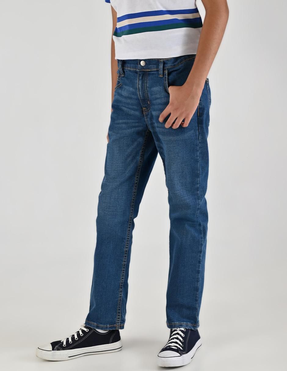Jeans slim lavado medio para niño 8