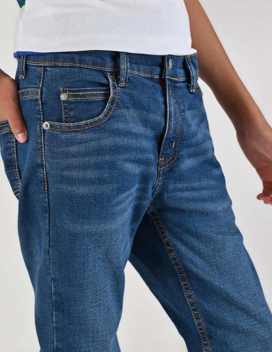 Jeans slim lavado medio para niño 9