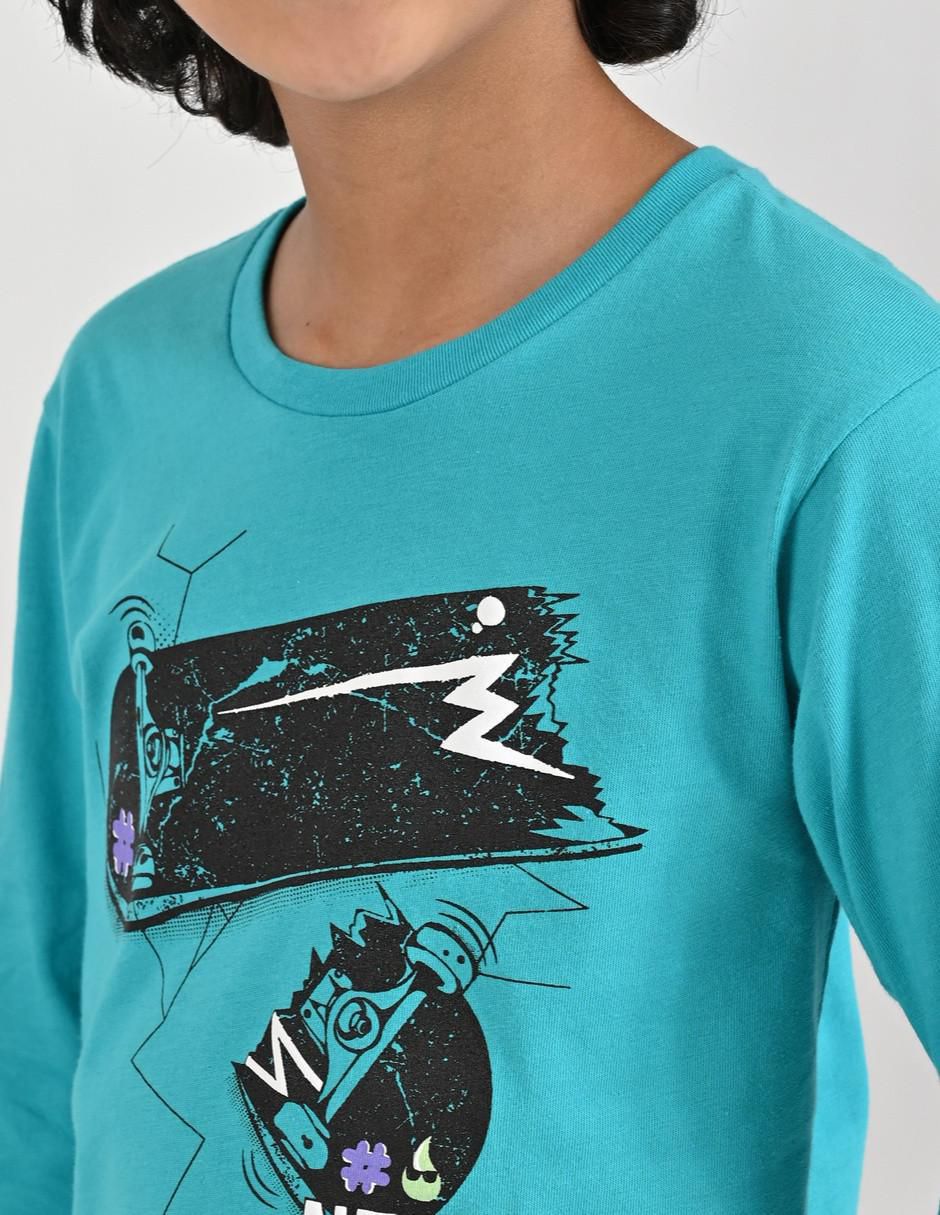 Playera Yale manga larga para niño