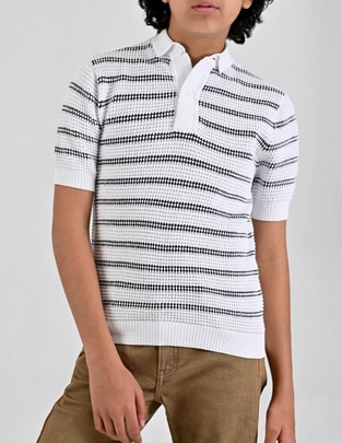 Playera tipo polo para niño 1
