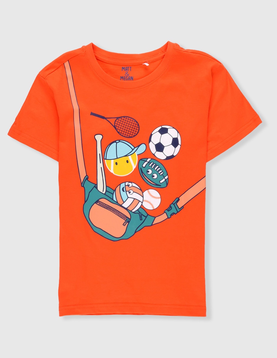 Playera Matt & Megan manga corta para niño
