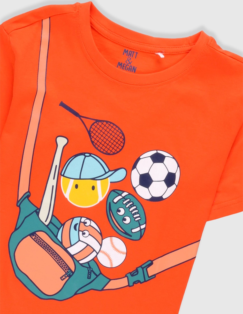 Playera Matt & Megan manga corta para niño
