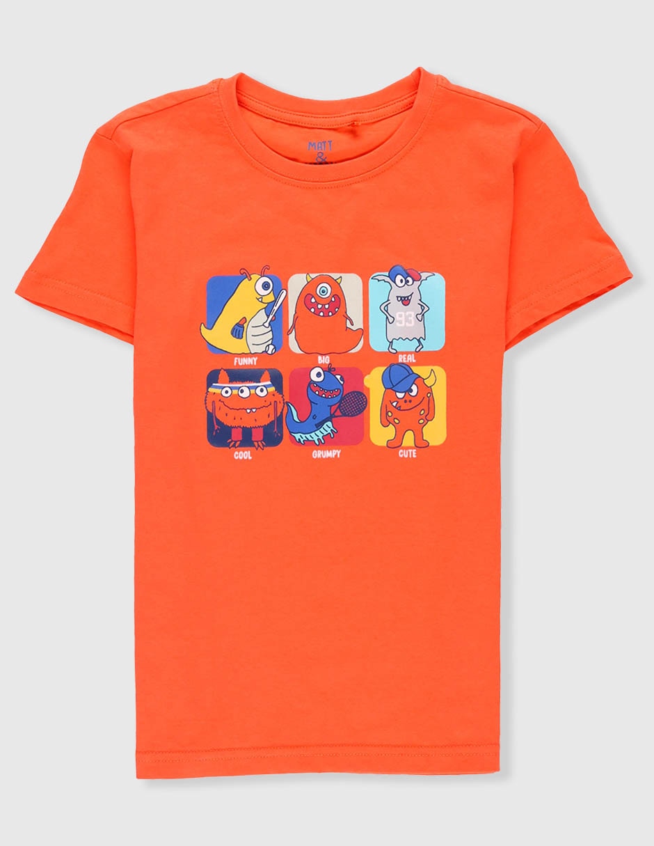 Playera manga corta para niño