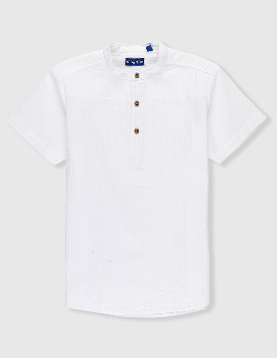 Camisa de vestir manga corta para niño Camisa de vestir manga corta para niño