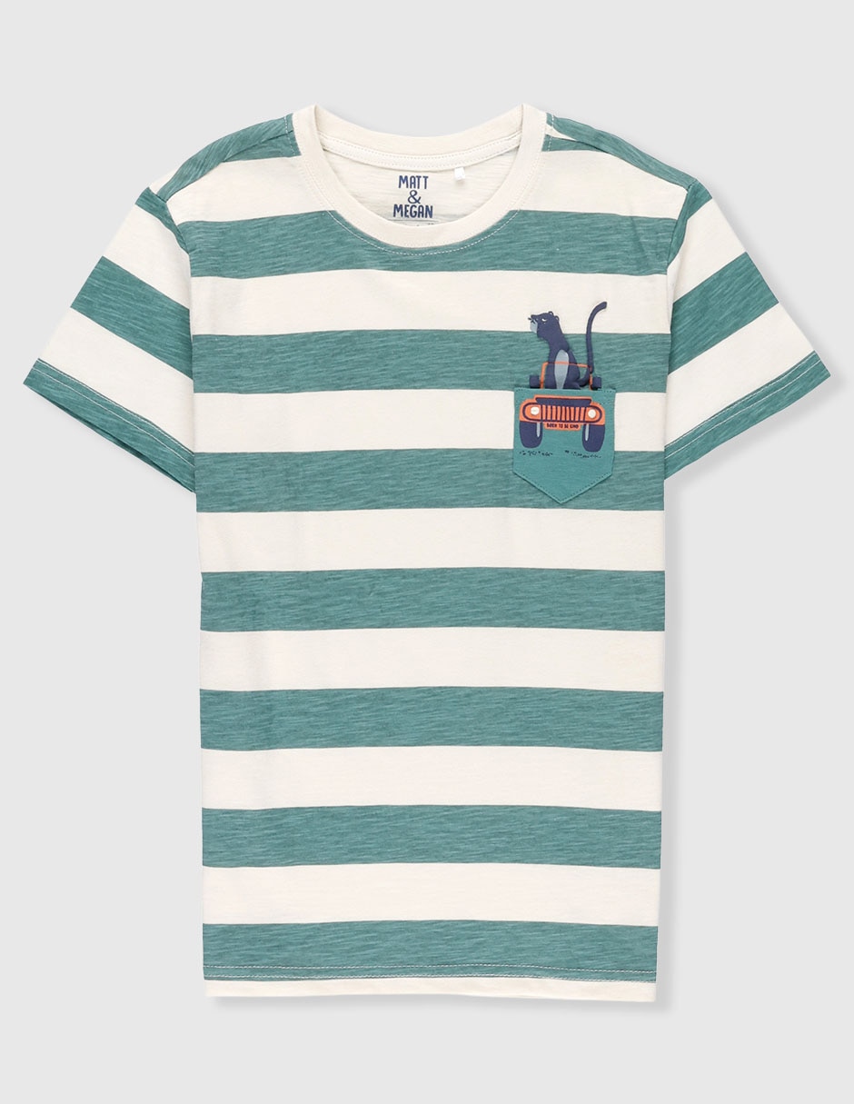Playera Megan manga corta para niño Playera Megan manga corta para niño