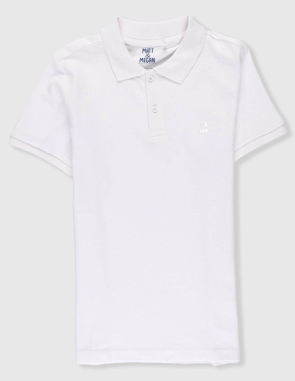Playera tipo polo de algodón para niño 2