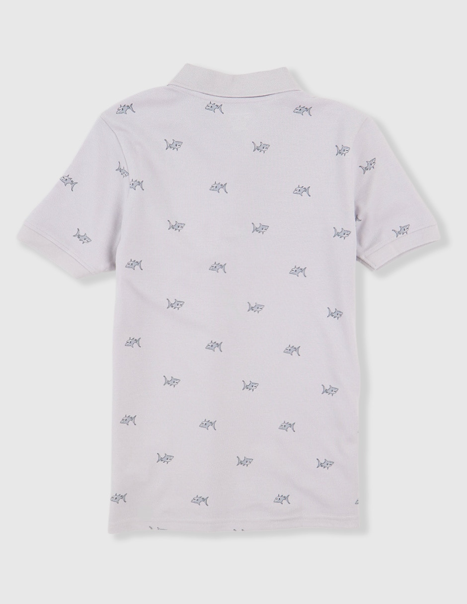 Playera tipo polo de piqué para niño 2