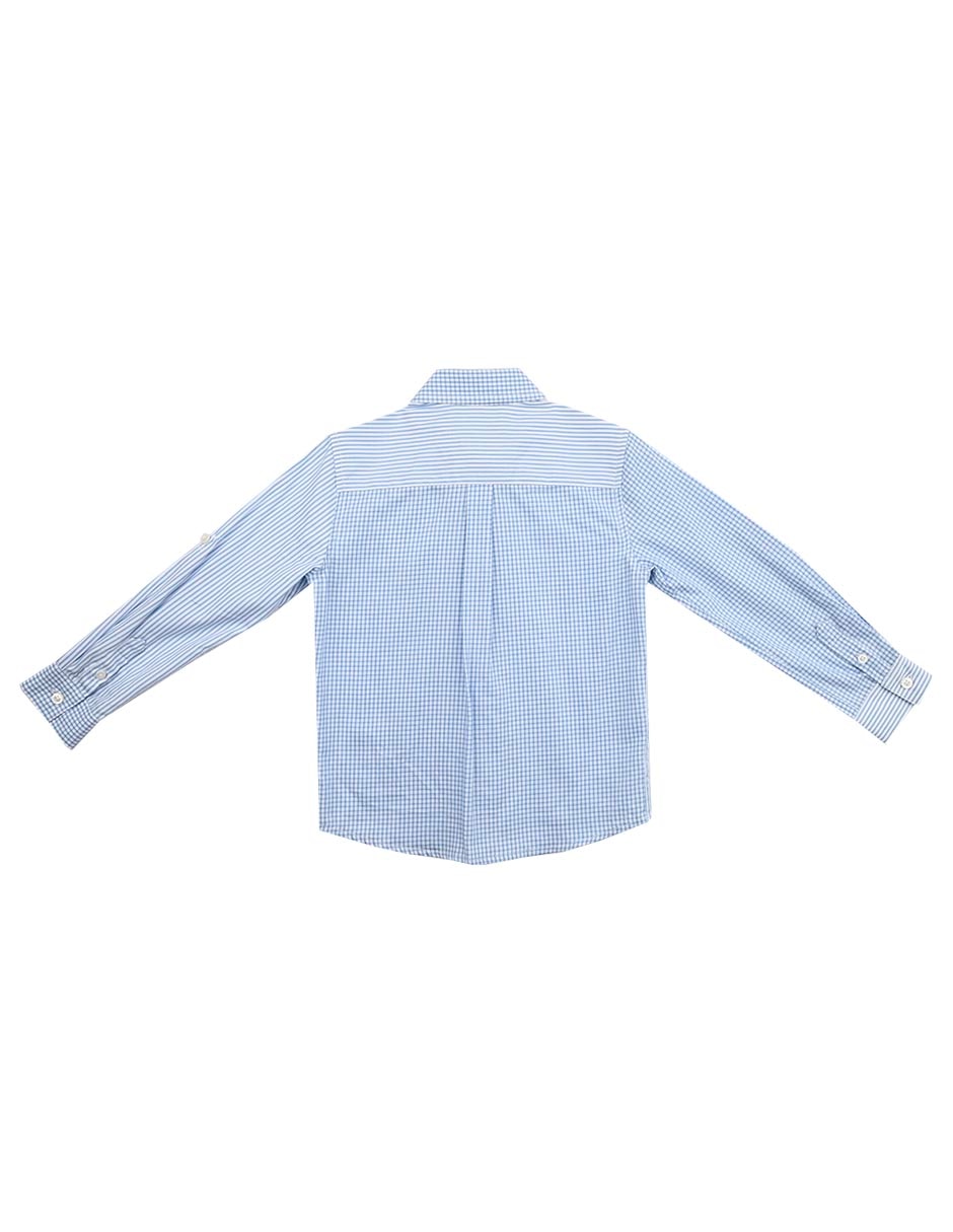 Camisa casual Ferrioni Mereli de algodón manga larga para niño